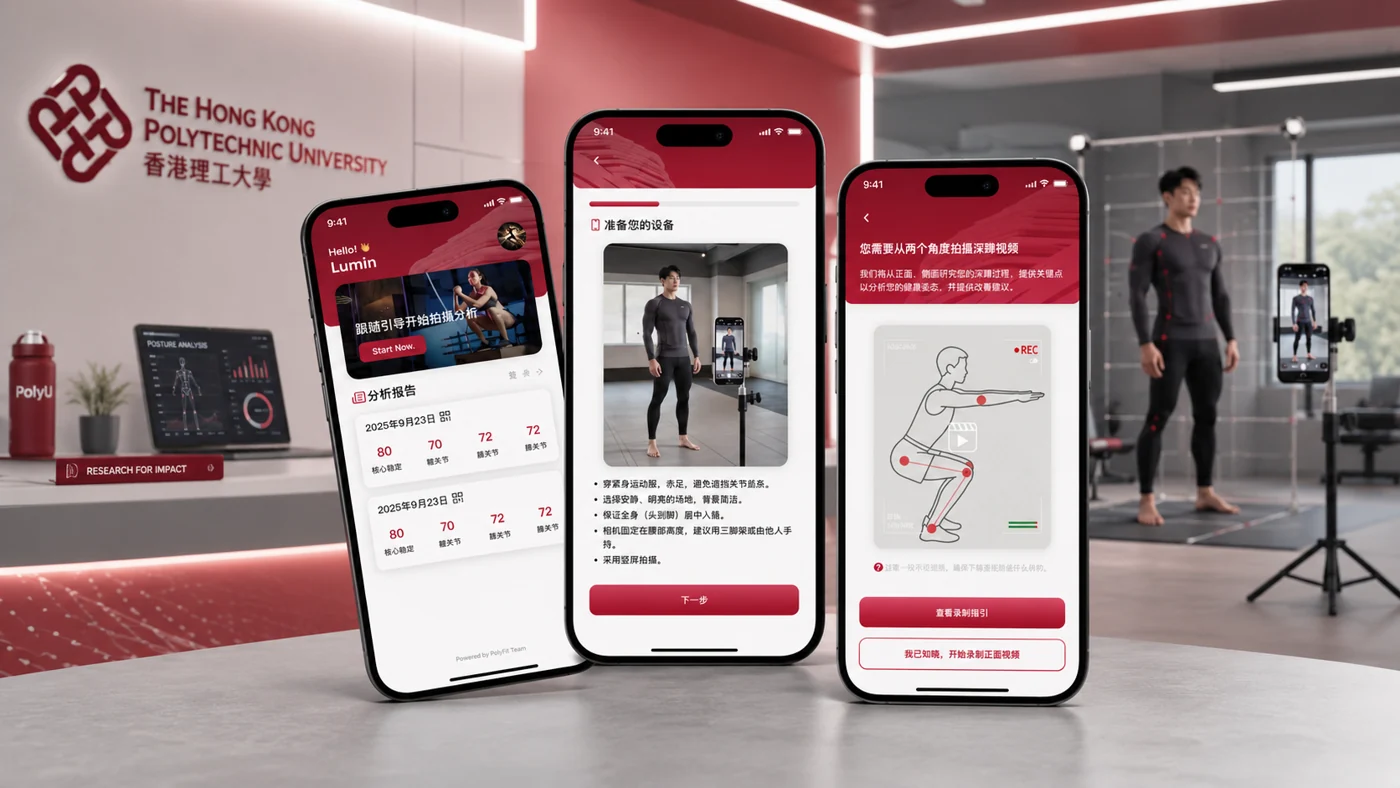 香港理工大学 PolyFit 人体姿态分析案例